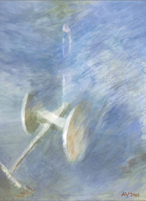 Serie "TOYS" | "CART" | Acryl auf Malplatte | 100 x 80 cm | 2001
