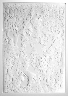 „ARABESQUE“ T3| T1+T2 Andrej Vaganov | Scherenschnitt | Papier | 100x70 cm | 2011