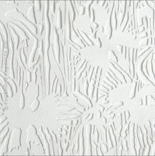 „Weiße Vogelblumen“ | Scherenschnitt | Papier | 210 x 29,7 cm | 2009