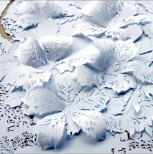„Blumen-01“ | Scherenschnitt | Papier | 25 x 35 cm | Fragment | 2009