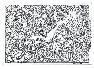  „GARTENTIER-I“ | Zeichnung | Tusche | 23x31 cm | 2010
