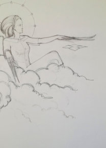 "DAS GOLDENE ZEITALTER“ | Zeichnung | Bleistift auf Papier | 59,5 x 84 cm | 2004