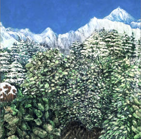 „HONIGOPFERUNG“ | Acryl auf Malplatte | Fragment | 80x60 cm | 2010