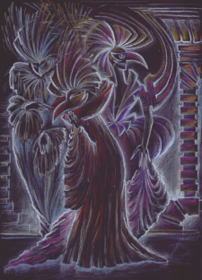 "VENEDIG.KARNAVAL" | Zeichnung | Pastelstifte | 21 x 30 cm | 2002