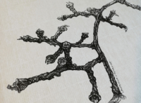 "TRAUBEN.TRAUBENKAMM" | Zeichnung | Fragment | Feineleiner | 21 x 29,7 cm A4 | 29.05.2020