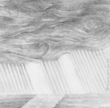 "LANDSCHAFT-05" | Zeichnung | Bleistift auf Papier | 15 x 15 cm | 2004