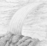 "LANDSCHAFT-06" | Zeichnung | Bleistift auf Papier | 15 x 15 cm | 2004