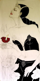 "Gefährlicher Garten" | Bleistiftzeichnung |  120 x 60 cm | befindet sich in Arbeit