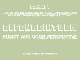"ELFENBEINTURM" | KUNST AUS VOGELPERSPEKTIVE | Titelblatt | 2010
